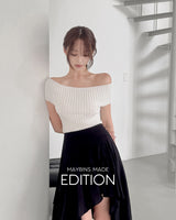 [MADE] Mer off‑shoulder knit