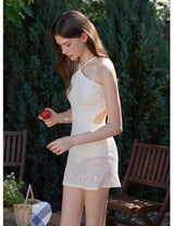 Luna Knit Swimdress Ivory