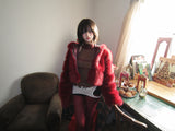 Red crop fur-JK