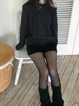 Leel Shoulder Slit Knitwear (3 colors)