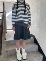 Ribbon fleece boots