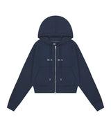 LOGO STITCH REGULAR FIT HOOD ZIPUP