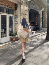 [MADE] Peto Pintuck Mini Skirt