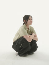 クローバーカラーショートスリーブニット -2C