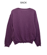 Bamboo Deep V-Neck Knit Top