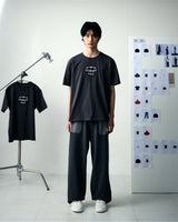 [UPDRAFT]APPLIQUE COTTON T-SHIRT GREY