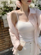 #AN レース ストラップ キャップ ノースリーブ(3color)