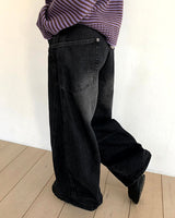 リーンローカーブドデニムパンツ