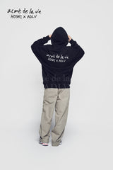 24FW HOSHI X ADLV ワッペンフーディ ブラック