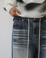 CROSS DEEP DENIM PANTS LB