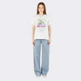 Riso Graphic Birphin Short Sleeve T-shirts (White)