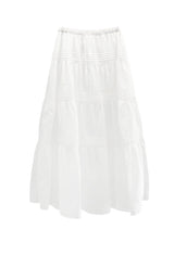 Tur Pintuck Frill Tiered Skirt