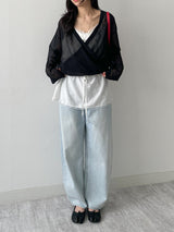 516 Washed Wide Denim Pants