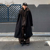Oversized Wool Balmacaan Coat