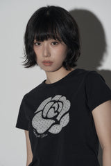 dot rose t (black)