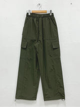 EYELET CARGO STRING PANTS (3COLOR)