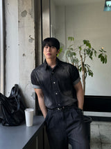Ever snap muscle-fit denim shirt