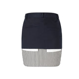 Striped colored skirt (Navy)