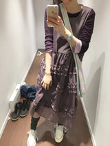 YWD チュールロングドレス (3color)
