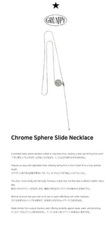 Chrome Spere Slide Necklace