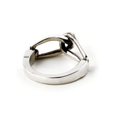 SVR-610 2PM Junho Worn Silver 925 Simple Daily Friendship Couple Loop Silver Ring