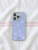 【MADE】ミルキー ブルー スター シルバー バンパー ケース