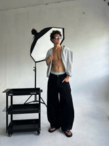 RIPOFFF Khaki Wideleg Pants