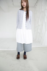 light washing bermuda denim pants