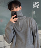 [ASCLO MADE] Nicholson Half Zip Up Knit (3color)