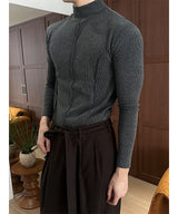 [F/W] カッティングマッスルフィットハーフポロTシャツ(3color)