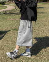 イージーサイドスナップバミューダスウェットパンツ