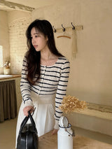 Border Cashmere Cable Knit Cardigan (5color)
