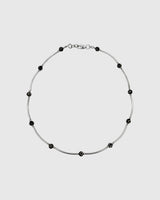 Cinnabar dot necklace
