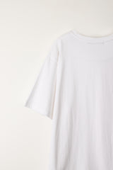 Boxy round T-shitrs (White)
