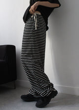 TERRY STRIPE PANTS