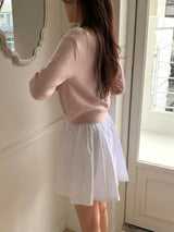 Creamy V-neck cardigan