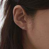 ミニリボンピアス