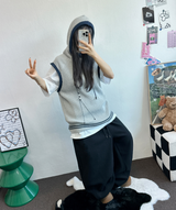 SNOW WING BALLOON GLEECE LONG PANTS 🤍🖤🧸3COLOR