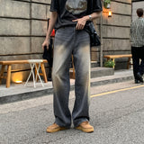 LMNムントヴィンテージブロンズウォッシングデニムパンツ (Gray)
