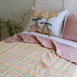 Reversible cotton Summer Blanket - S size