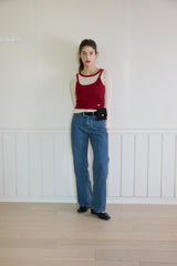 COZY BUSTIER TOP SET (2 COLORS)