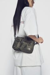 24FW SYMBOL RIVET MULTI POKET CROSS BAG KHAKI