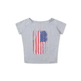 アメリカンプリントショートスリーブTシャツ 231232110