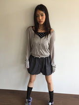 Bone Silk V Cardigan (2color)