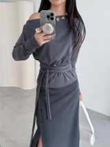 plain button skirts (2color)