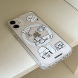 [MagSafe phone case] ディスターテッドキャット フォンケース