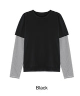 ハスボーダーレイヤードTシャツ