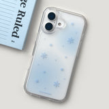 [Gel-hard] Snow Phone case (Blue) (only case)