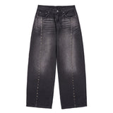 rv line denim pants (black)
