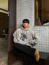 Denim stage fleece hoodie
